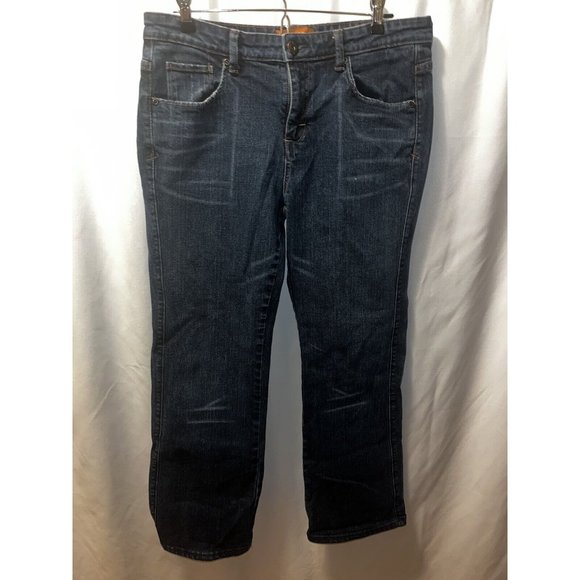 Lee One True Fit Jeans Women 11 32 X 28 Straight Leg Stretch Blue Denim - Picture 1 of 11